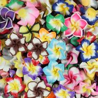 Wholesale Tsunshine Components Mix Polymer Fimo Clay leaves Flower Spacer Loose Beads High Quality15mm for DIY Jewelry Making Europe