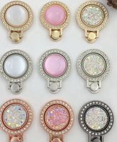 Wholesale Glitter Rhinestone Diamond Finger Ring Phone Holder Buckle Stand for iPhone X Plus Grip Sockets Note S8