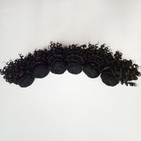 Wholesale Brazilian virgin Hair beautiful short bob type inch Kinky Curly double weft Indian remy extensions g g pc