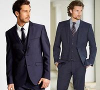 Wholesale 2019 New Formal Tuxedos Suits Men Wedding Suit Slim Fit Business Groom Suit Set S XL Dress Suits Tuxedo For Men Jacket Pants