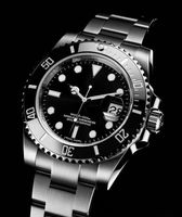 Wholesale Top Sale Mens Watch Ceramic Bezel Black faceSapphire Glass Glide lock Solid Clasp Automatic Mechanical Watches Men Wristwatch