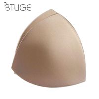 Wholesale 1pair Triangle Cups Bikini Bra Pad Chest Push Up Insert Foam Pads For Swimsuit Padding Accessories Removeable Enhancer Bra Pads