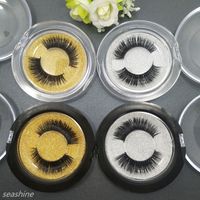 Wholesale Real D Mink Lashes Full Strip Eyelashes Extension Handmade Thick Volume Long False Lash Makeup Giltter Packing Pairs