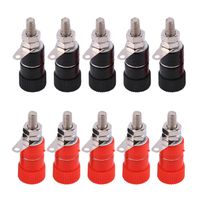 Red//Black BNC Adapter Lot//2 M Jack Used to Double Stacking Binding Post