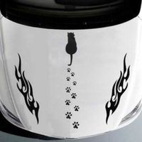 Wholesale 1 Car Sticker Animal Dog Cat Bear Foot Prints Footprint Cool Design Paw Car Stickers Car Styling Drop Shipping cm