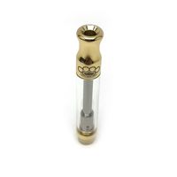 Wholesale Brass Knuckles Cartridge Atomizer ml Pryex Glass Tank Thread Dual Coil Atomizer For Vape Pen LO Max battery