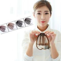 Wholesale New Fake Bangs Clip Hairpiece Black Brown Blonde Synthetic Bangs Hair Extensions For Women