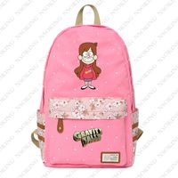 Anime Gravity Falls Canvas Zipper Backpack Ladies Fashion Travel Bags Knapsack