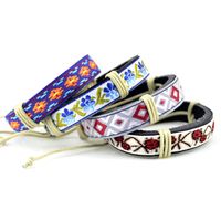 Wholesale Ethnic style women s accessories leather bracelet ladies men s original handmade jewelry EZ220