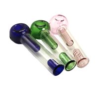 Wholesale Headshop666 Y125 Smoking Pipes Recycler About Inches Tobacco Colors Spill Proof Spoon Glass Bubbler Pipe Bong