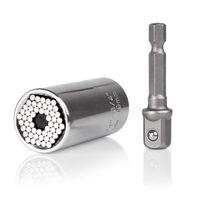3 in 1 Chiave a tubo Chiave universale Chiave a bussola universale Utensili a mano multiuso Strumenti di riparazione adattatore adattatore Strumenti di presa 7-19mm con adattatore e maniglia