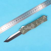 Wholesale Allvin Green Camo Large Size Auto Tactial Knife C Single Edge Tanto Fine Black Blade Outdoor Survival Tactical Gear