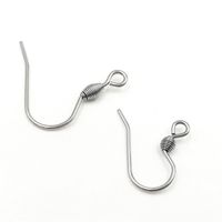 Wholesale 200pcs Surgical Stainless steel covered Silver plated Earring Hooks Nickel Free earrings clasps for DIY Findings