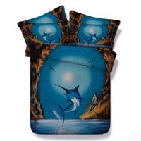 3d Jumping Shark Bedding Sets Queen Blue Duvet Cover Single Twin King Cal Size Animal Bedspreads Galaxy Bed Linens For S - Shark Bedding Set Australia 3d Jumping Shark Bedding Sets Queen Blue Duvet Cover Single Twin King Cal Size Animal Bedspreads Galaxy Bed Linens For S - Shark Bedding Set Australia