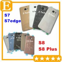 Wholesale Battery Door Back Cover Glass Housing with camera lens cover Adhesive Sticker For Samsung Galaxy S7 S7 edge VS S8 S8 Plus