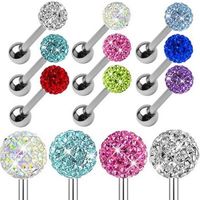 85Pcs//Lot Body Piercing Jewelry Sourcil Nombril Belly Lip Tongue nez Bar Ring Hot