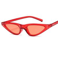 Wholesale NYWOOH Cat Eye Sunglasses Women s Small Vintage Cateye Sun Glasses Female Retro Black Red Triangle Eyeglasses Trendy Gifts
