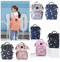 Wholesale Unicorn Mommy Backpacks Nappies Bags Unicorn Diaper Bags Feeding Maternity Knapsack Large capacity Fashion Mother Outdoor Travel Bags LD04