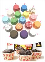 Wholesale New Fashion Environment Colorful Stripe Dot Paper Cake Cups mm Baking Cup Liners Mould Cake Decoration Cupcake
