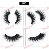 Wholesale Translucent peduncle single pair false eyelashes in case pack style in different length waviness accept customized order