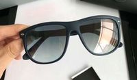 Wholesale Classic Men Pilot Sunglasses Matte Black Grey Gradient Lens Sonnenbrille Mens Pilot sunglasses glasses Shades New with box