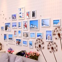 Wholesale 2018 Newest Design Wall Photo Frame Set Baby Picture Family DIY Wall Frames Set Wedding Wall Frame for Picture Decor Home Decoration