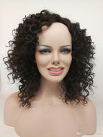 Wholesale Afric Black Kinky Curly human hair Fashion Women wig Heat Resistant Short Cosplay Costume wigs for african american woman petal intranet