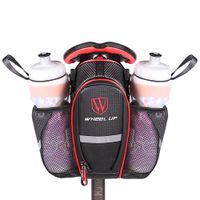Wholesale 2 Pockets Bike Bag Nylon Waterproof Bicycle Saddle Bag MTB Road Bike Seat Tail Pouch Bottle Bag Bicycle Accessories
