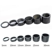 Wholesale 6pcs bicycle washer Spacer Carbon Fiber Washer MTB Bike fork Spacers set cycling headset parts