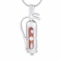 Wholesale Novelty Pearl wish Cage Pendants fire extinguisher Shape Pearl Cage Oyster Lockets Pendant P158