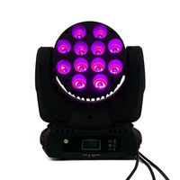 Wholesale SHEHDS LED Beam moving Head Light x12w rgbw in1 Quad LED Lamp Advanced DMX Channels For Professional Stage DJ Disco