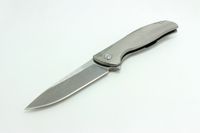 Wholesale Flipper Model Custom Division w Nudist Ti Frame White Titanium Handle D2 Blade Folding Knife EDC Tactical Tools
