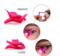 Wholesale Free DHL Pair Cat Eyeliner Template Stencil Models Professional Makeup New Wing Style Kitten Large Size Cat Eye Wing Eyeliner Stamps gift