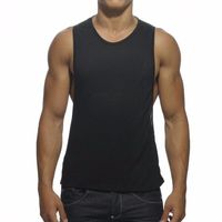 Wholesale Men s Cotton Casual Fitness Sports Tank Tops For Male Summer Elastic Gym Running Active Sleeveless T Shirts Vests Undershirt