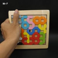Wholesale Figure Number Mathematical Game Kids Toys Wooden Puzzle Jigsaw Geometric Toy For Children Teaching Game Training Mind Toy
