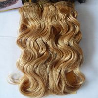 Wholesale Brazilian Virgin Honey Blonde Brazilian Body Wave Hair Weave Bundles Human Hair weaving g Piece inch Remy Hair Extension