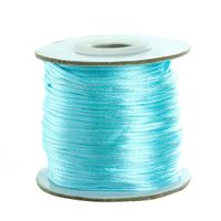 Wholesale 1 mm Macrame Cord Beading Cord Thread Soft Satin Rattail Silk Nylon Kumihimo For Diy Jewelry Making F5177