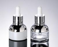 Wholesale 30ml transparent Glass Dropper Bottles Empty Essential Oils Perfume Bottle Women Cosmetic Container Small Packaging SN1285