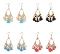 Wholesale new design long Tassel Dangle Earrings charm feather pendant earrings Tassel chandelier earrings for women colors