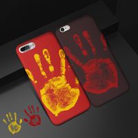Wholesale Thermosensitive Color Change Sensing Heat Thermal Sensor Magical Soft PU Fingerprint Cover Case For iPhone Pro Max XS XR X S Plus