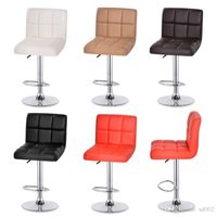 Wholesale Swivel Hydraulic Height Furniture Adjustable Leather Pub Bar Stools Chair Cashier Office Stool Reception Chairs Rotate xt dd
