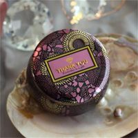 Wholesale Flower Tea Case Glass Candle Holder Gilding Novelty Tin Colorful Candy Box Mini Wedding Gifts Storage Boxes For Wedding Gifts fl ZZ