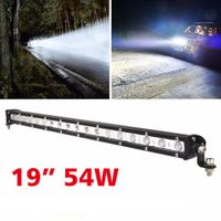 Wholesale PAMPSEE INCH W K Single LED Light Bar Offroad Led Work Lights Trucks Cars x4 SUV ATV Tractor Combo headlight bar for Tractors