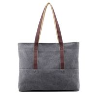 Wholesale 2018 new canvas women s bag single shoulder handbag simple shopping bag fashion leisure large capacity
