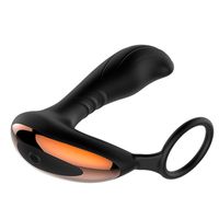 Wholesale Waterproof Silicone Male Prostate Massage with Ring Anal Vibrator Butt Plug USB Rechargeable Adult Toy Climax Fantasy Sex Machine A1