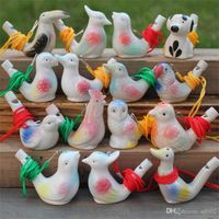 Wholesale Ceramic Bird Shape Whistle Add Water Soundding Ocarina Whistling Cute Style Toys For Kids Arts Many yx ZZ