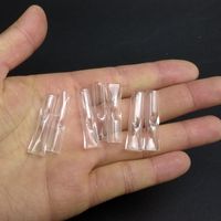 Wholesale 7mm Diameter Glass Rolling Tips Heady Tip Filter Cigarette Tobacco Dry Herb Cypress Phuncky Holder Mini Smoking Pipes Hill Pipe Steamroller