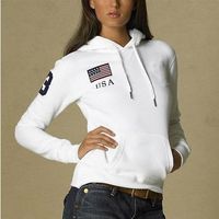 Wholesale New Brand big Horse Solid Women s polo Sweatshirts cotton autumn winter casual with national flag Polo Sweatshirts