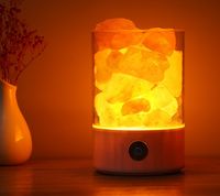 Wholesale Crystal salt lamp negative ion air purifying lamp to help sleep bedroom romantic crystal small salt lamp