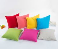 Wholesale Solid Color Sofa Pillows UK Plain Colors Pillow Covers Candy Color